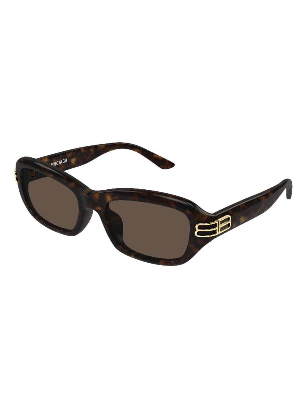 New Balenciaga Women's Sunglasses Havana Brown Lens Acetate Frame BB0471SK 002